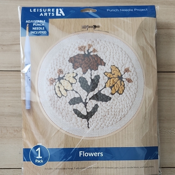 Punch Needle Project - Flowers Design - Picture 1 of 2